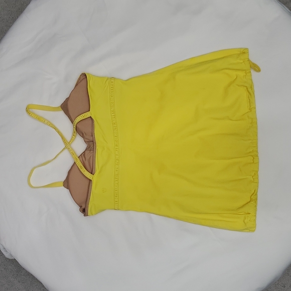 Lululemon size 6 yellow tank - Picture 2 of 5